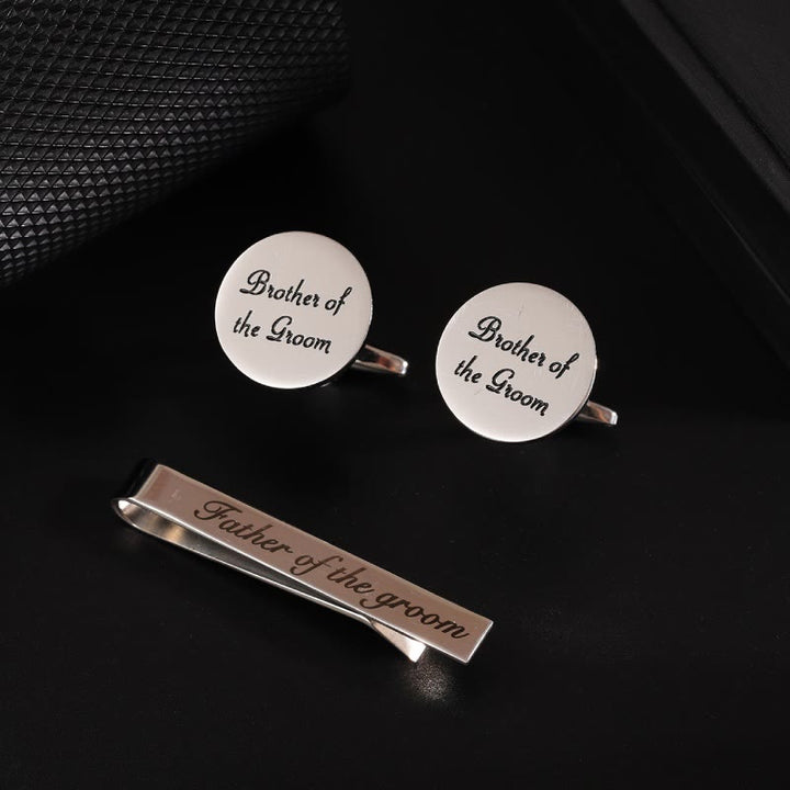 3er Set Krawattenklammer für den Trauzeugen für Hochzeitsanzug - Bruder des Bräutigams - image 6