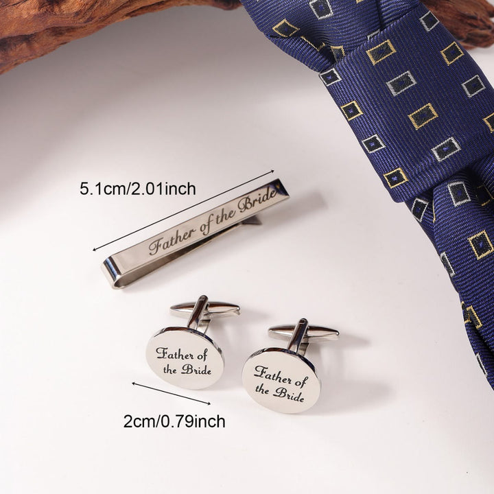 3er Set Krawattenklammer für den Trauzeugen für Hochzeitsanzug - image 3