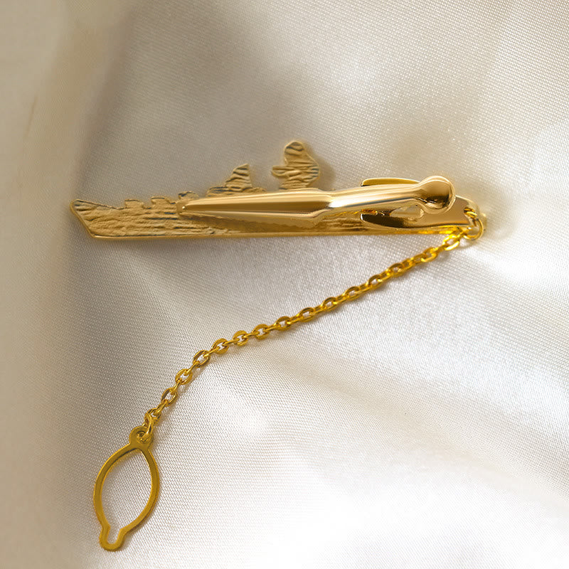 Kriegsschiffform mit Anker-Krawattenklammer für Anzug - image 1
