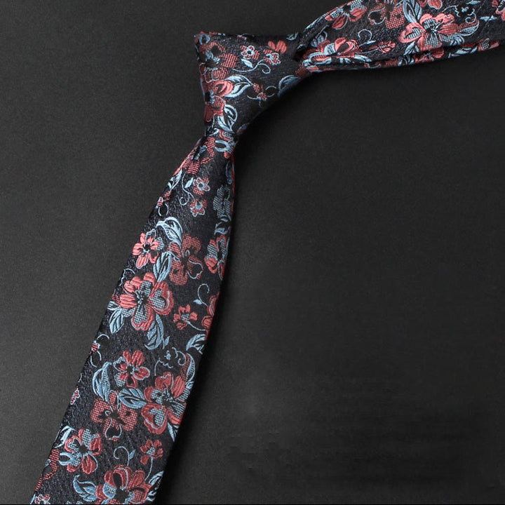 Herren Krawatte mit zartem Blumenmuster