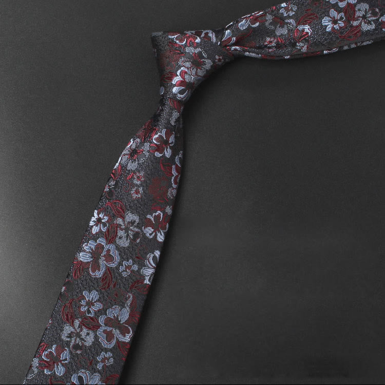 Herren Krawatte mit zartem Blumenmuster