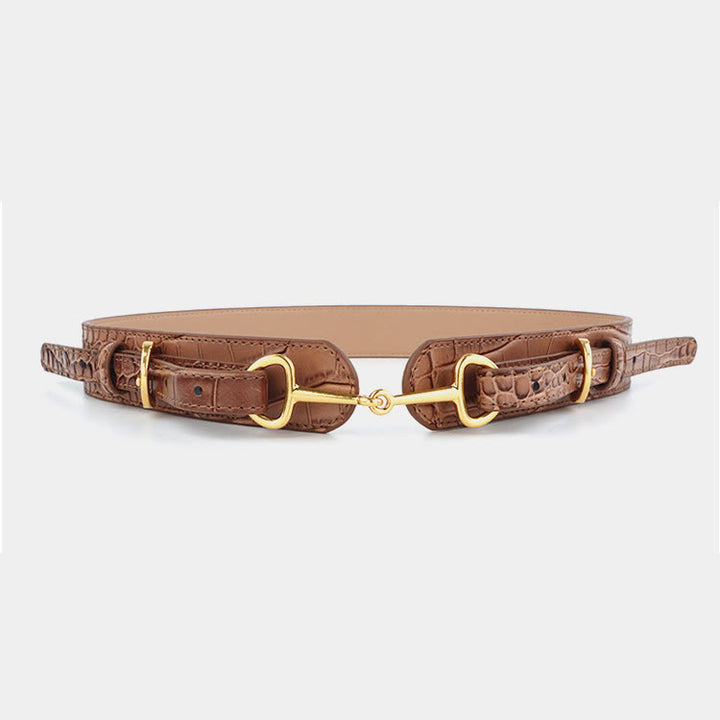 Vintage Muster Krokodil Gürtel Trense Bit Gürtel