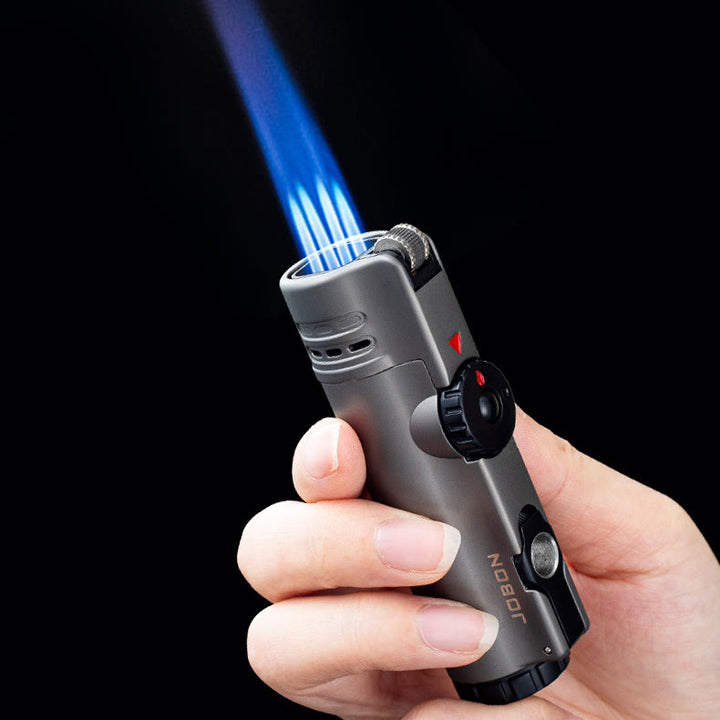Vierflammenfeuerzeug mit Zigarrenlocher, Vierbrennerfeuerzeug