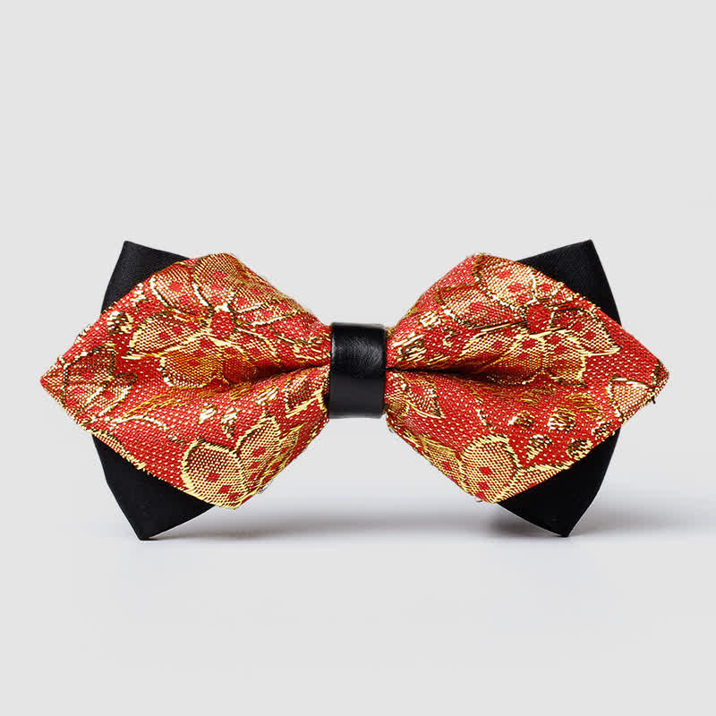 Männliche Paisley-Fliege in Goldton - Orange - image 17