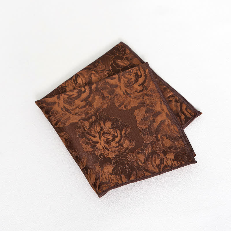 Herren Peru Peony Klassische Blumen Business Krawatte Einstecktuch