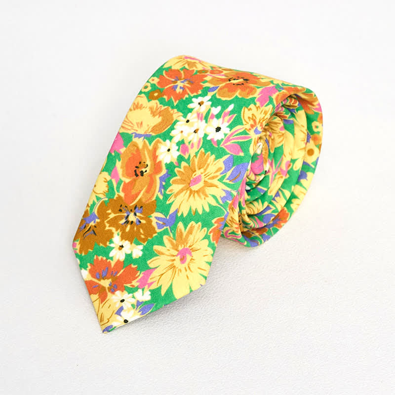 Herren Vintage Liberal Floral Krawatte
