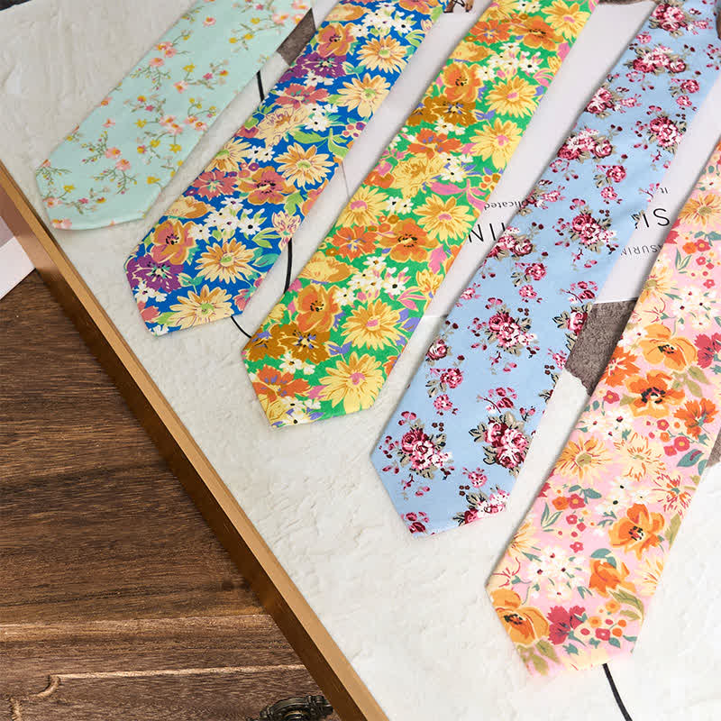 Herren Vintage Liberal Floral Krawatte