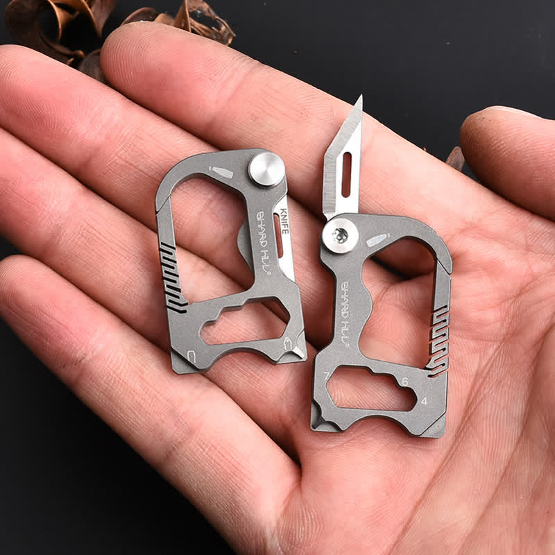 6-in-1-Multifunktions-Mini-Klappmesser-Schlüsselanhänger