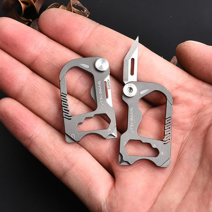 6-in-1-Multifunktions-Mini-Klappmesser-Schlüsselanhänger