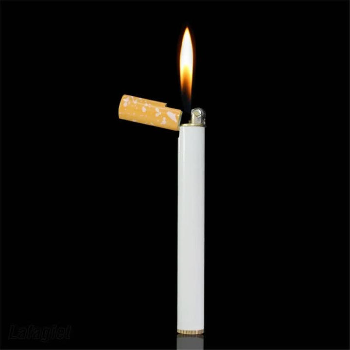 Kreatives Mini-Butanfeuerzeug aus Metall in Zigarettenform