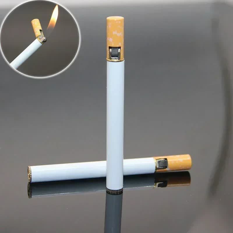Kreatives Mini-Butanfeuerzeug aus Metall in Zigarettenform