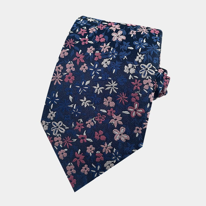 Herren-Krawatte aus Polyester mit Blumenmuster und Frühlingsmotiv