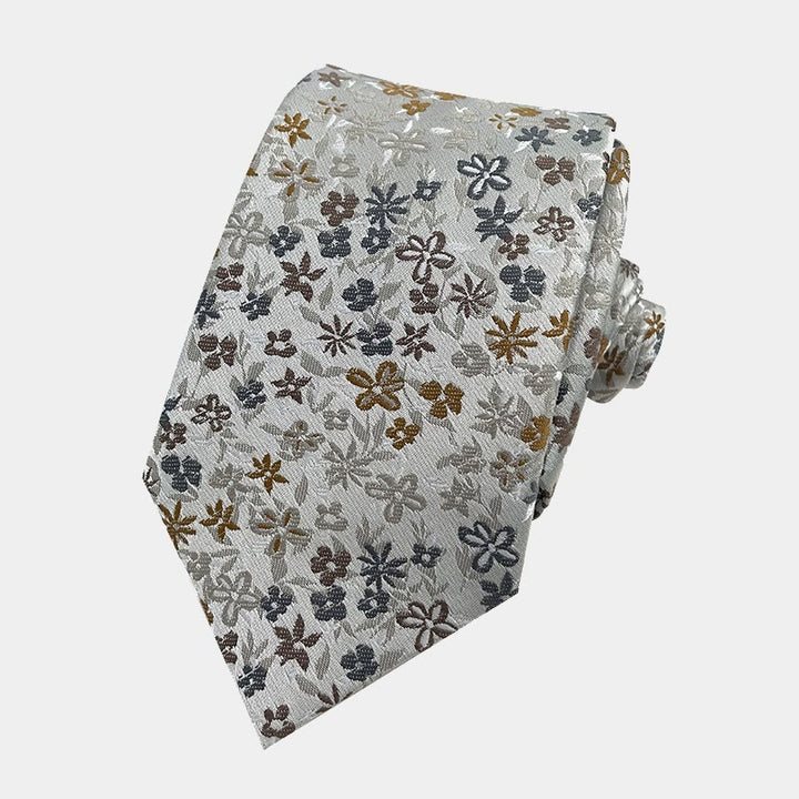 Herren-Krawatte aus Polyester mit Blumenmuster und Frühlingsmotiv