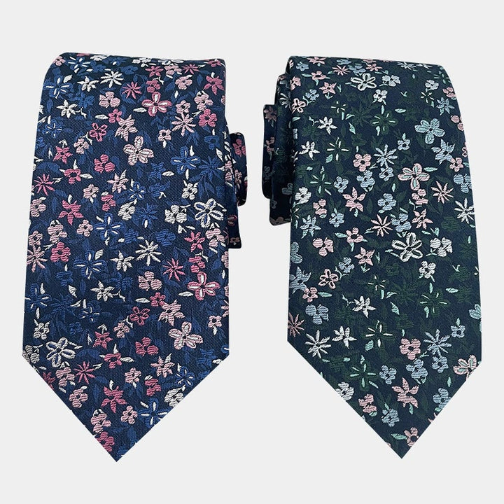 Herren-Krawatte aus Polyester mit Blumenmuster und Frühlingsmotiv