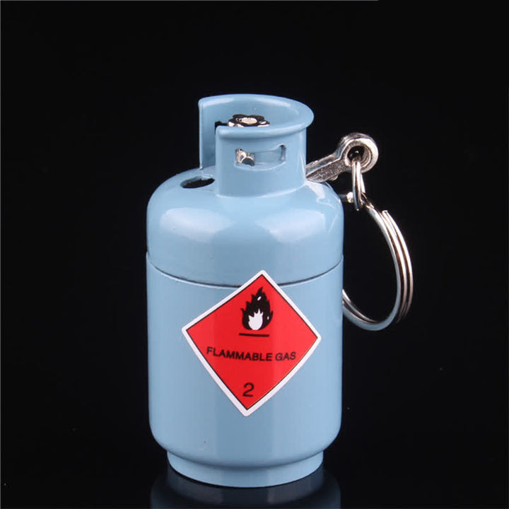 Kreative, innovative Form, Mini-Butanfeuerzeug aus Metall - Blauer Benzintank - image 13