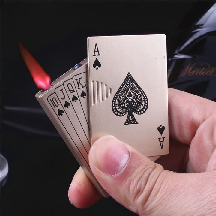 Kreative, innovative Form, Mini-Butanfeuerzeug aus Metall - Poker - image 3