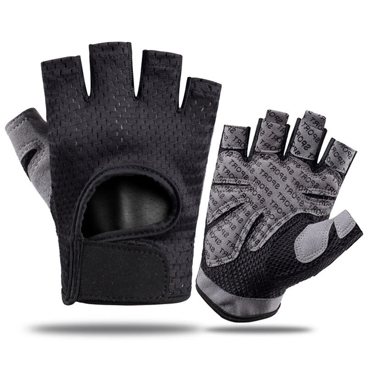 Atmungsaktive, leichte fingerlose Handschuhe zum Radfahren und Gewichtheben im Fitnessstudio