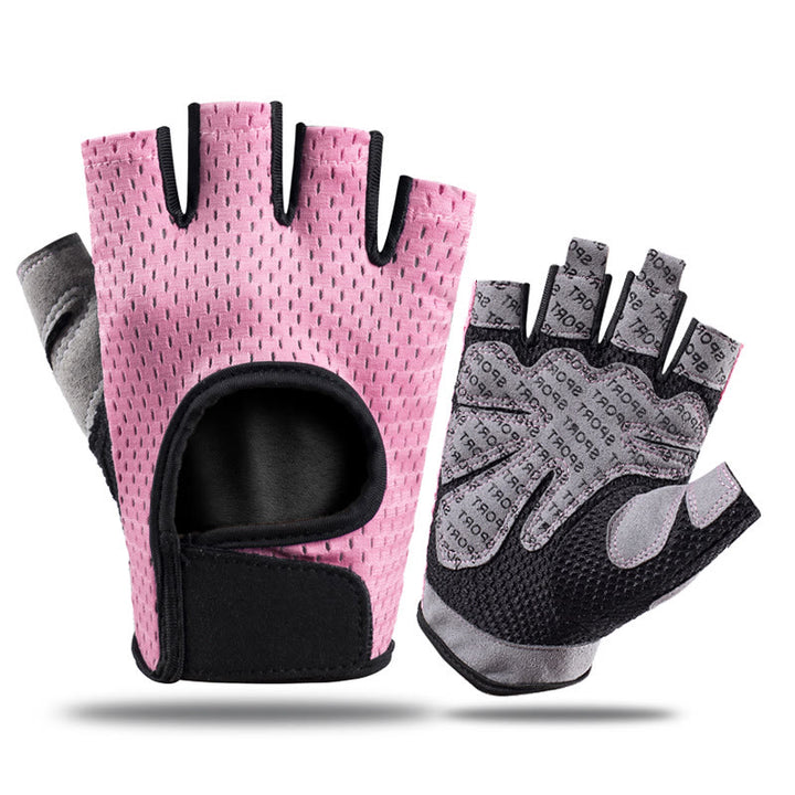 Atmungsaktive, leichte fingerlose Handschuhe zum Radfahren und Gewichtheben im Fitnessstudio