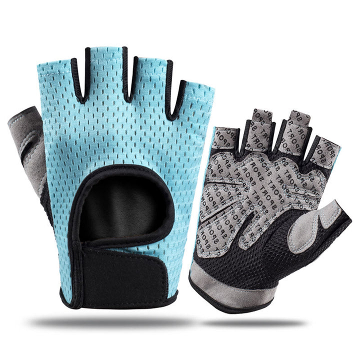 Atmungsaktive, leichte fingerlose Handschuhe zum Radfahren und Gewichtheben im Fitnessstudio