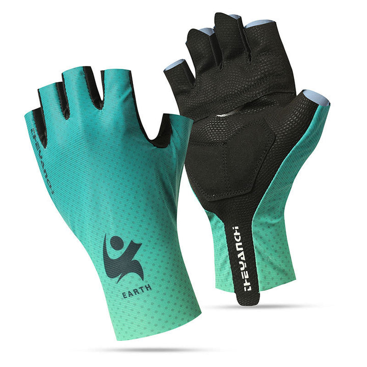 Sport-Radsport-Halbfinger-Anti-Rutsch-Eisseidenhandschuhe