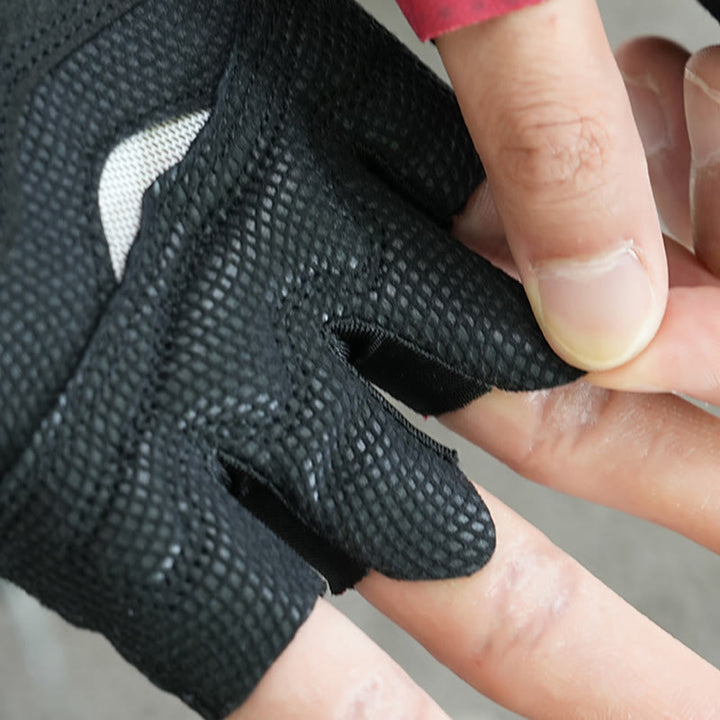 Sport-Radsport-Halbfinger-Anti-Rutsch-Eisseidenhandschuhe