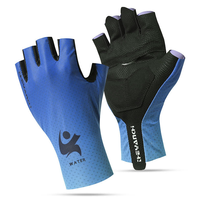 Sport-Radsport-Halbfinger-Anti-Rutsch-Eisseidenhandschuhe