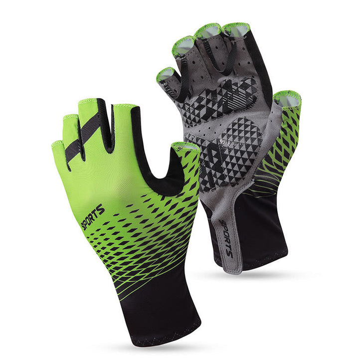 Sportliche rutschfeste, atmungsaktive fingerlose Handschuhe