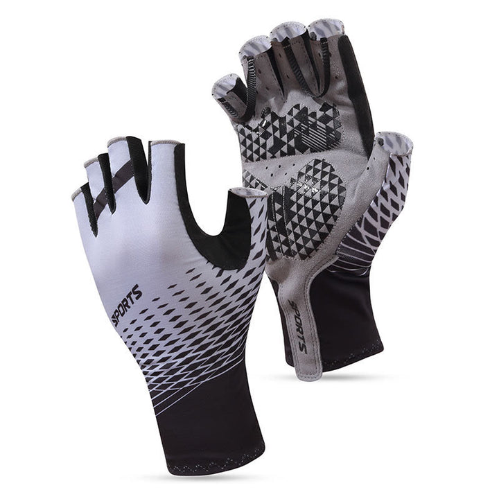 Sportliche rutschfeste, atmungsaktive fingerlose Handschuhe