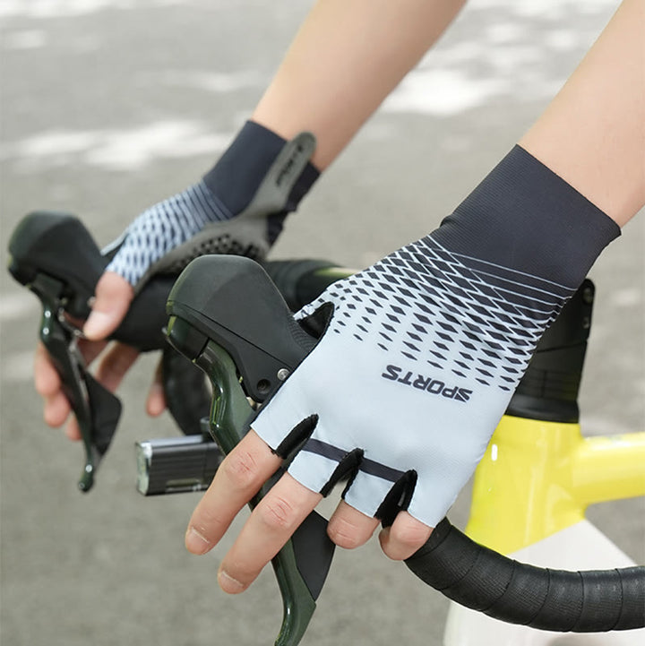 Sportliche rutschfeste, atmungsaktive fingerlose Handschuhe