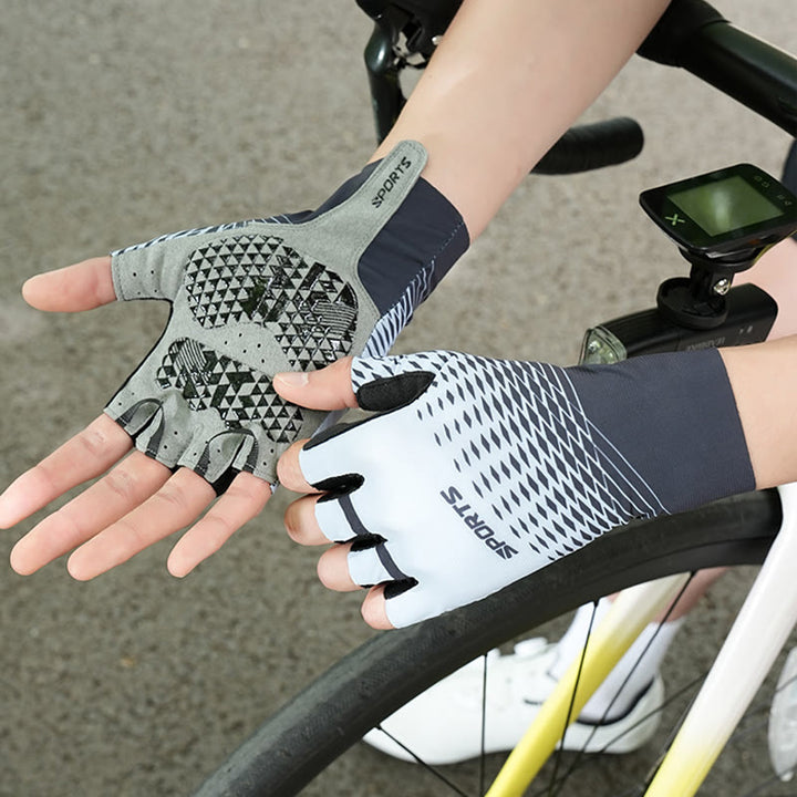Sportliche rutschfeste, atmungsaktive fingerlose Handschuhe