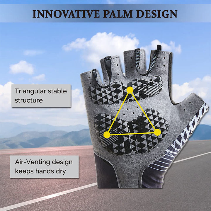 Sportliche rutschfeste, atmungsaktive fingerlose Handschuhe