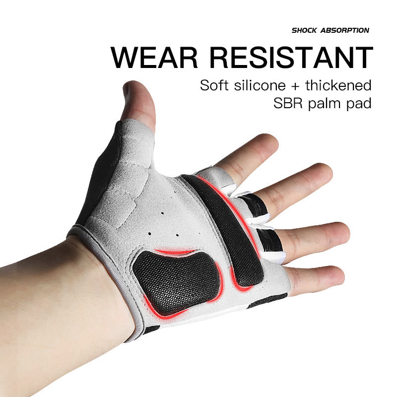 Anti-Rutsch-Halbfingerhandschuhe für Outdoor-Radfahren, Unisex