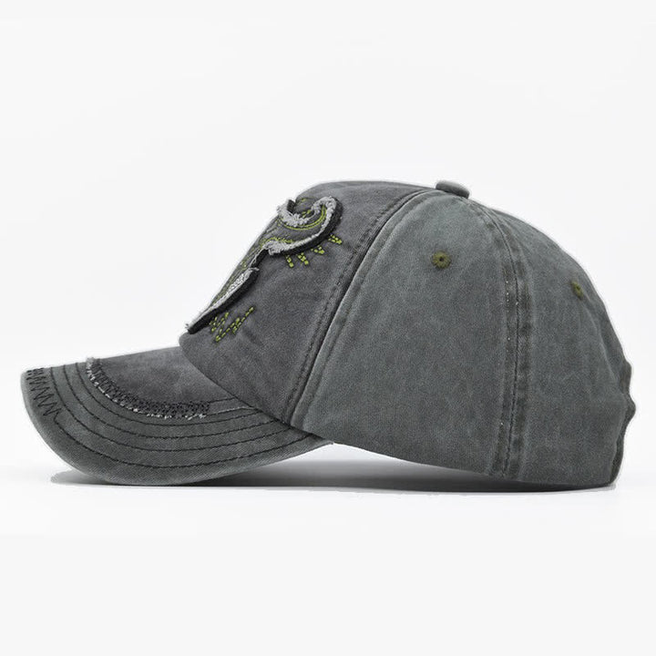 Vintage Street Style bestickte Bull Washed Baseballkappe