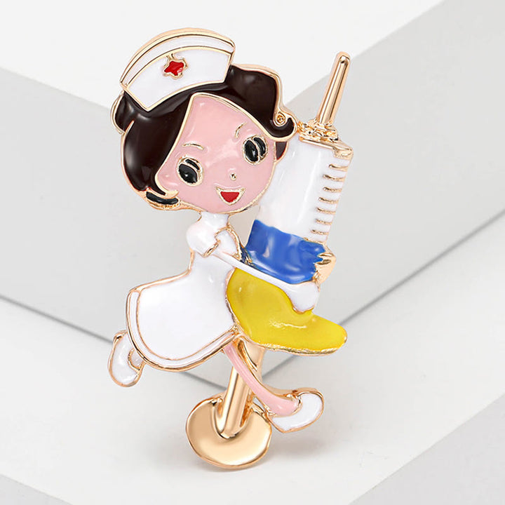 Cut Nurse Medical Nurse Geschenk Emaille Brosche