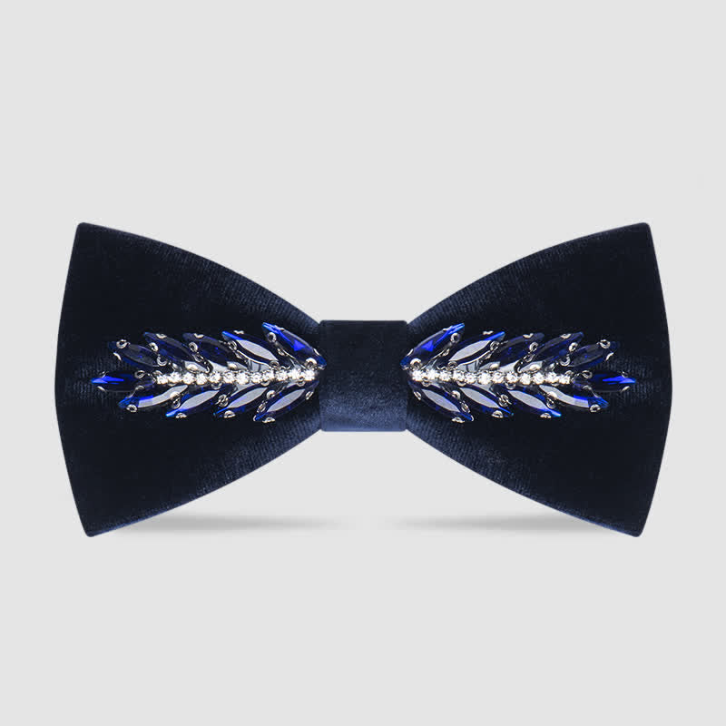 Herren Witty Crystal Samt Fliege