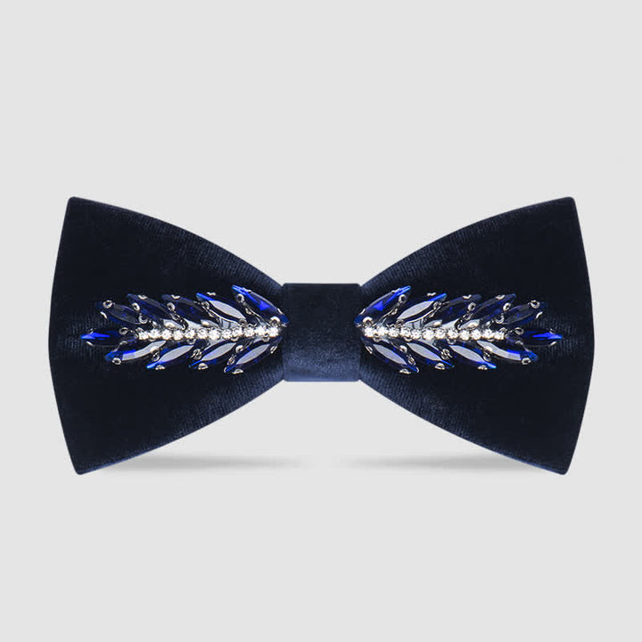 Herren Witty Crystal Samt Fliege