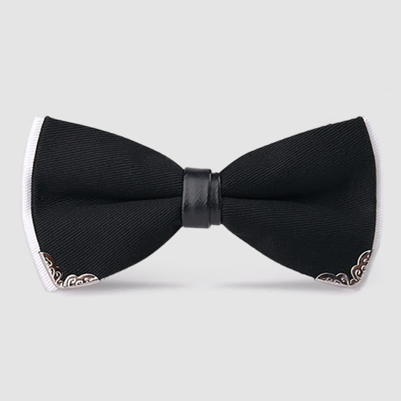 Herren Elegante Goldene Fliege mit Metallbesatz