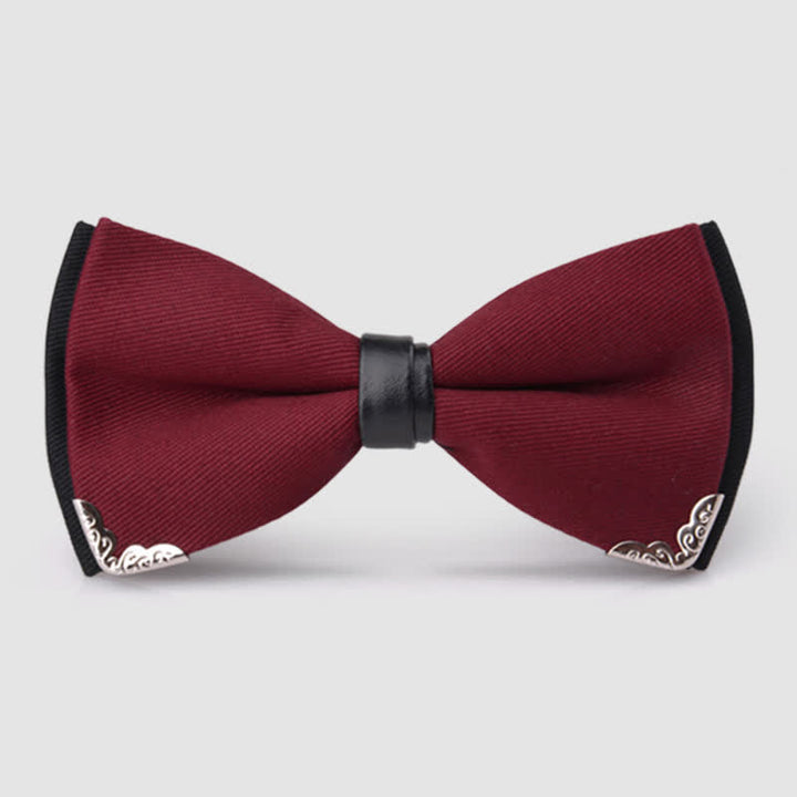 Herren Elegante Goldene Fliege mit Metallbesatz