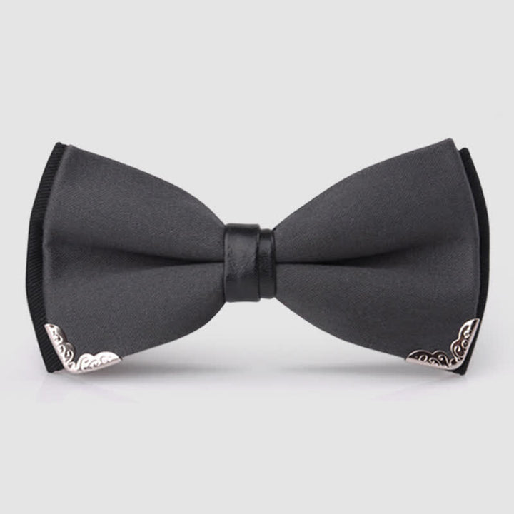 Herren Elegante Goldene Fliege mit Metallbesatz