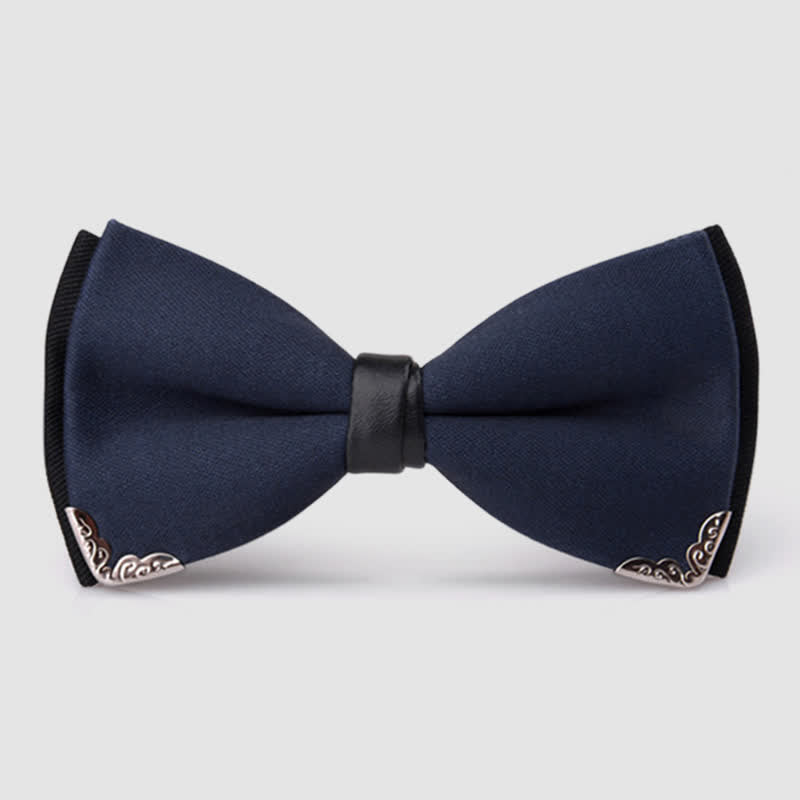 Herren Elegante Goldene Fliege mit Metallbesatz
