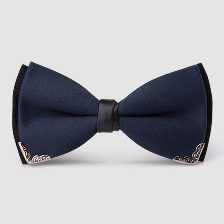 Herren Elegante Goldene Fliege mit Metallbesatz