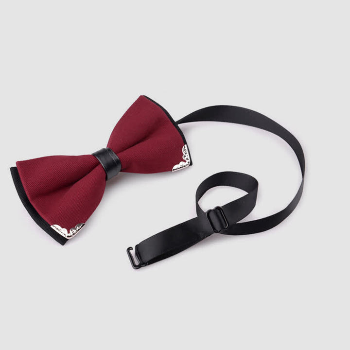 Herren Elegante Goldene Fliege mit Metallbesatz