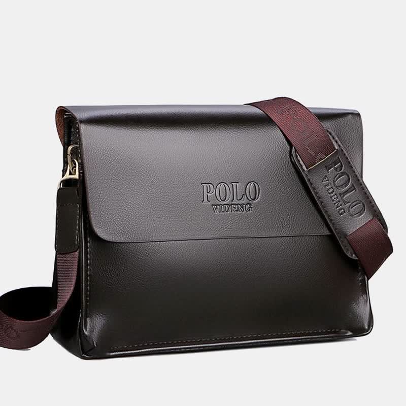 Klassische Messenger Bag mit mehreren Taschen und großem Fassungsvermögen