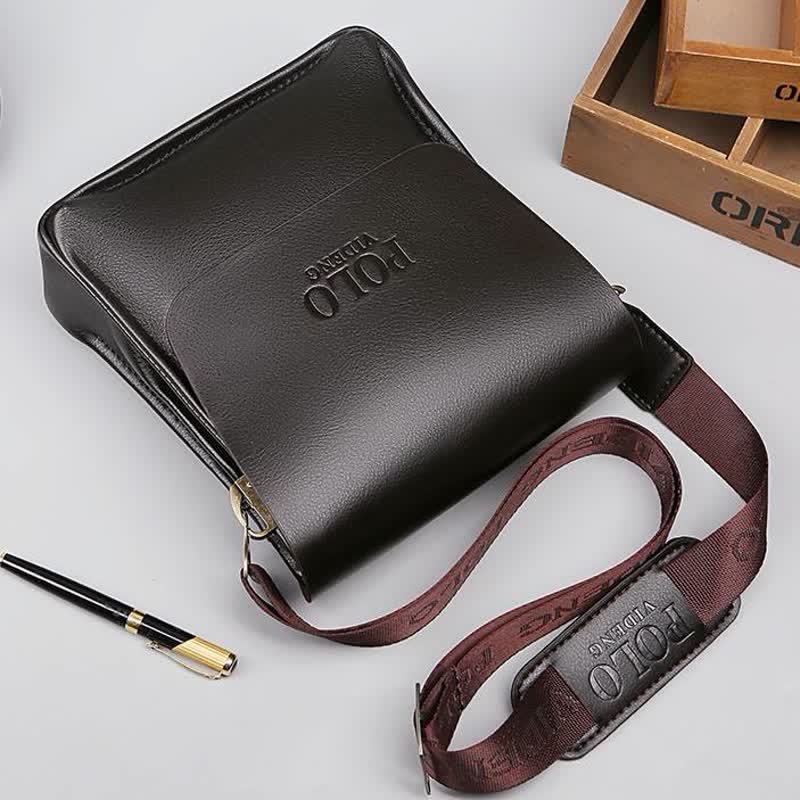 Klassische Messenger Bag mit mehreren Taschen und großem Fassungsvermögen
