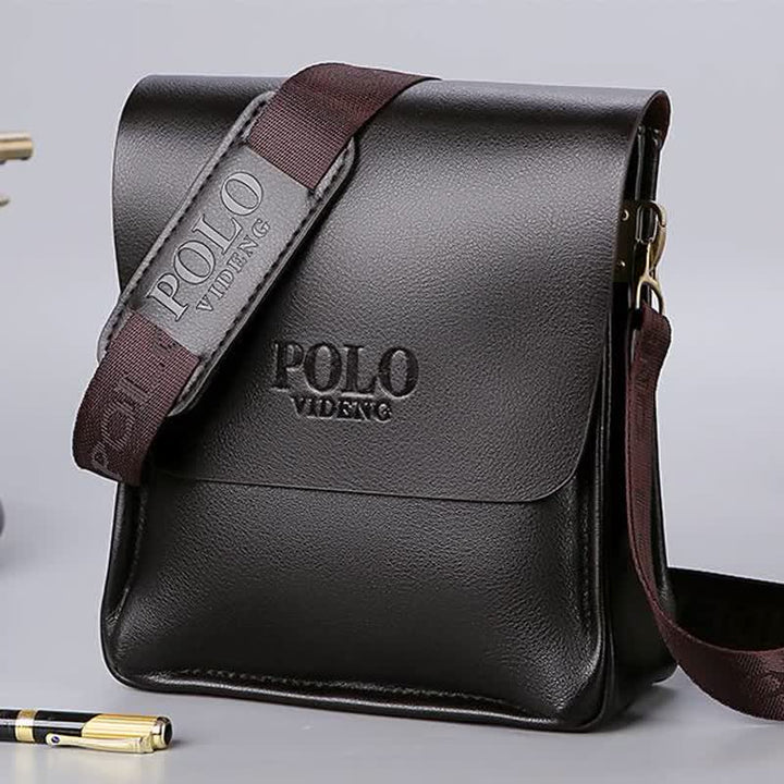 Klassische Messenger Bag mit mehreren Taschen und großem Fassungsvermögen