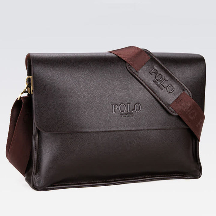 Klassische Messenger Bag mit mehreren Taschen und großem Fassungsvermögen