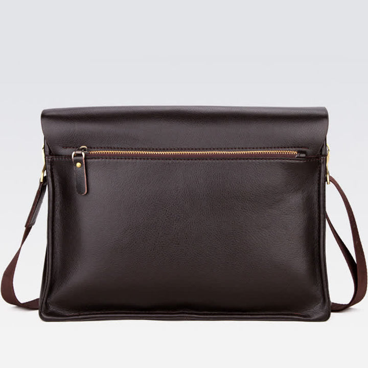Klassische Messenger Bag mit mehreren Taschen und großem Fassungsvermögen