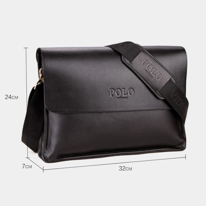 Klassische Messenger Bag mit mehreren Taschen und großem Fassungsvermögen