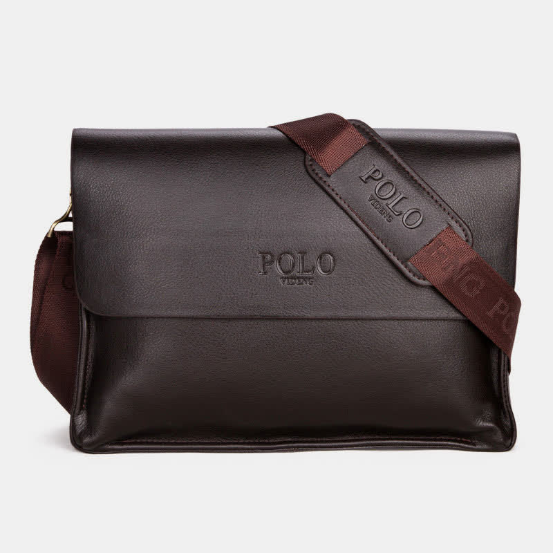 Klassische Messenger Bag mit mehreren Taschen und großem Fassungsvermögen