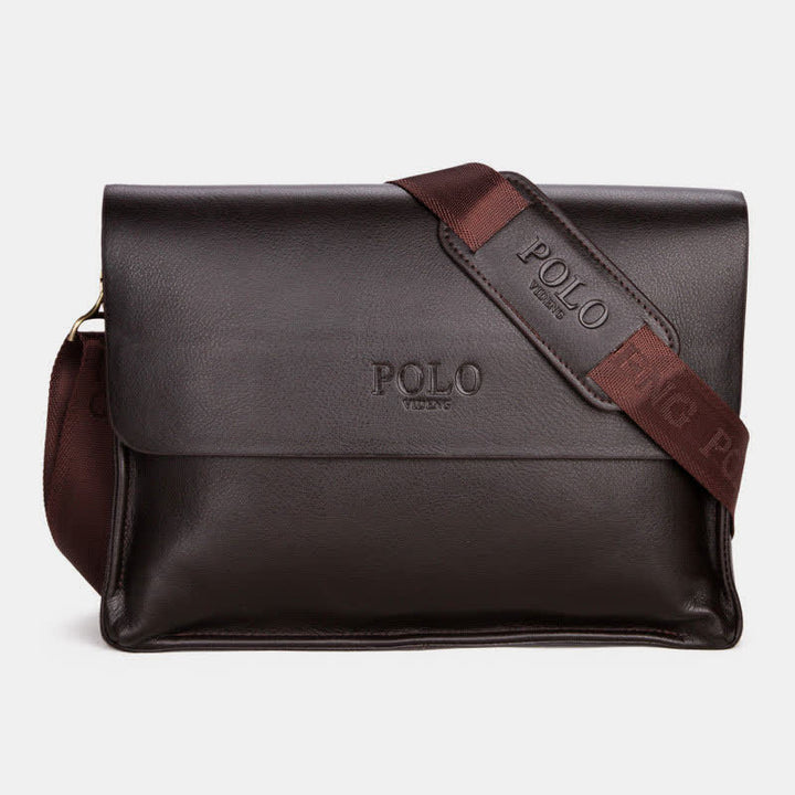 Klassische Messenger Bag mit mehreren Taschen und großem Fassungsvermögen